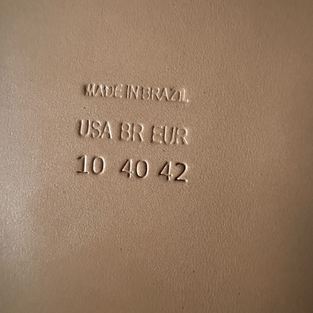 FARM Rio Tan Slide Sandals with Gold Shell Accent - Picture 6 of 6